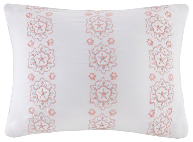 Intelligent Design Loretta Coral Twin Comforter and Sheet Set