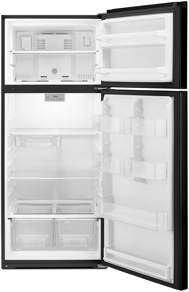 Whirlpool® 17.6 Cu. Ft. Stainless Steel Top Freezer Refrigerator 2