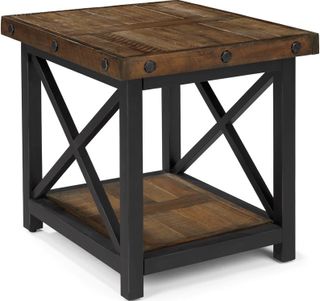 Flexsteel® Carpenter Black/Brown End Table