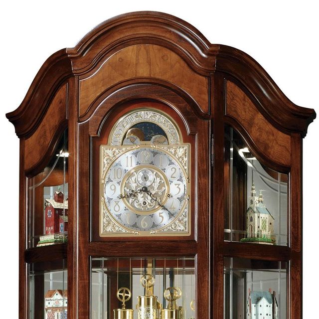 Howard Miller® Majestic II Windsor Cherry Grandfather Clock 1