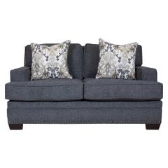 Behold Home Sinclaire Loveseat with Nailhead Trim