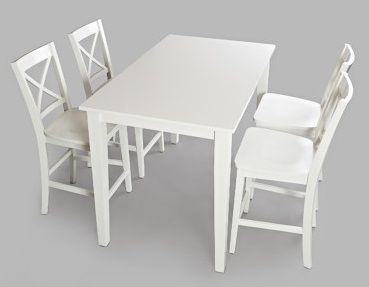 Jofran inc. Simplicity White Counter Height Dining Table 6