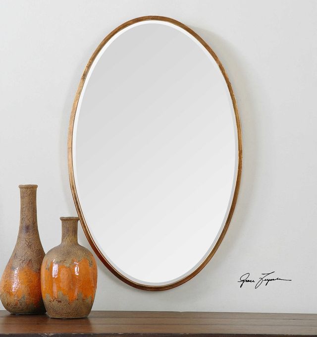 Uttermost® by Grace Feyock Herleva Gold Oval Mirror-2