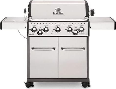 Broil King® Baron™ S590 Stainless Steel Free Standing Grill 0