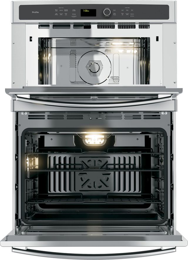 GE Profile™ 30" Stainless Steel Electric Built In Combination Microwave/Oven-PT7800SHSS-1