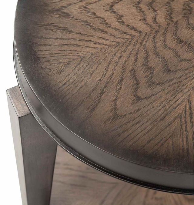 Liberty Furniture Penton Espresso Stone Oval Chair Side Table-3