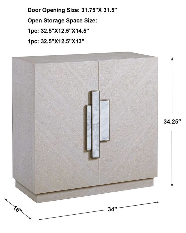 Uttermost® Viela Soft Gray Cabinet-2