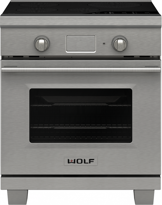 Wolf® Transitional 30" Stainless Steel Induction Range-IR304TE/S/TH | Grand Appliance and TV