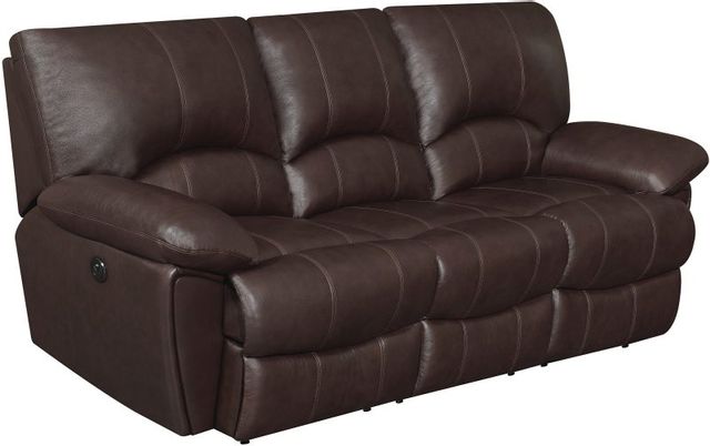 Coaster® Clifford Chocolate Double Reclining Sofa