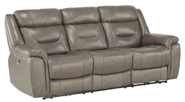 Mazin Furniture Lance Brown Power Double Reclining Sofa