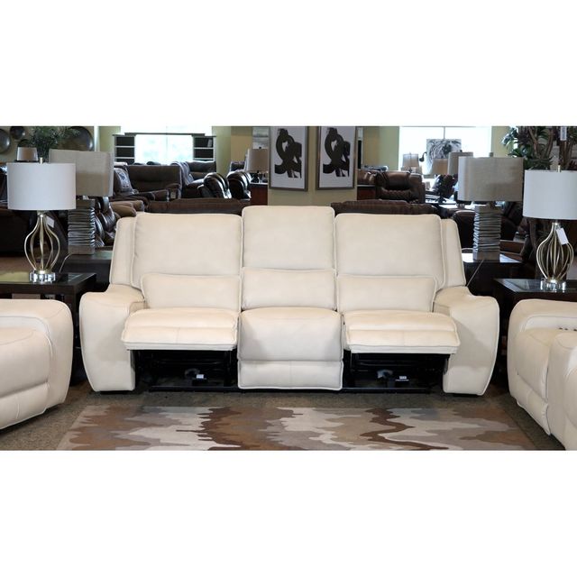 Cheers Enzo Cream Power Reclining Loveseat with Console with Power Headrests-1
