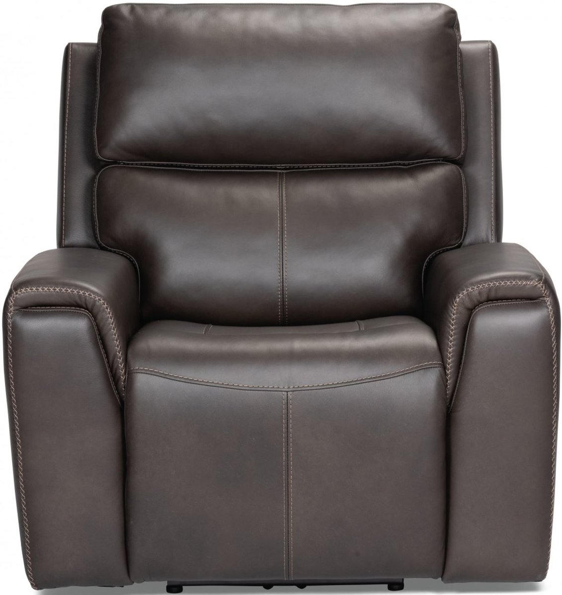 Flexsteel® Jarvis Mica Leather Power Recliner with Power Headrest