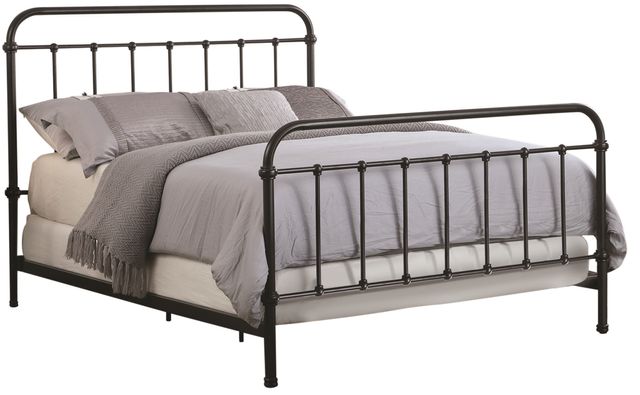 Coaster® Livingston Dark Bronze Full Metal Bed 0