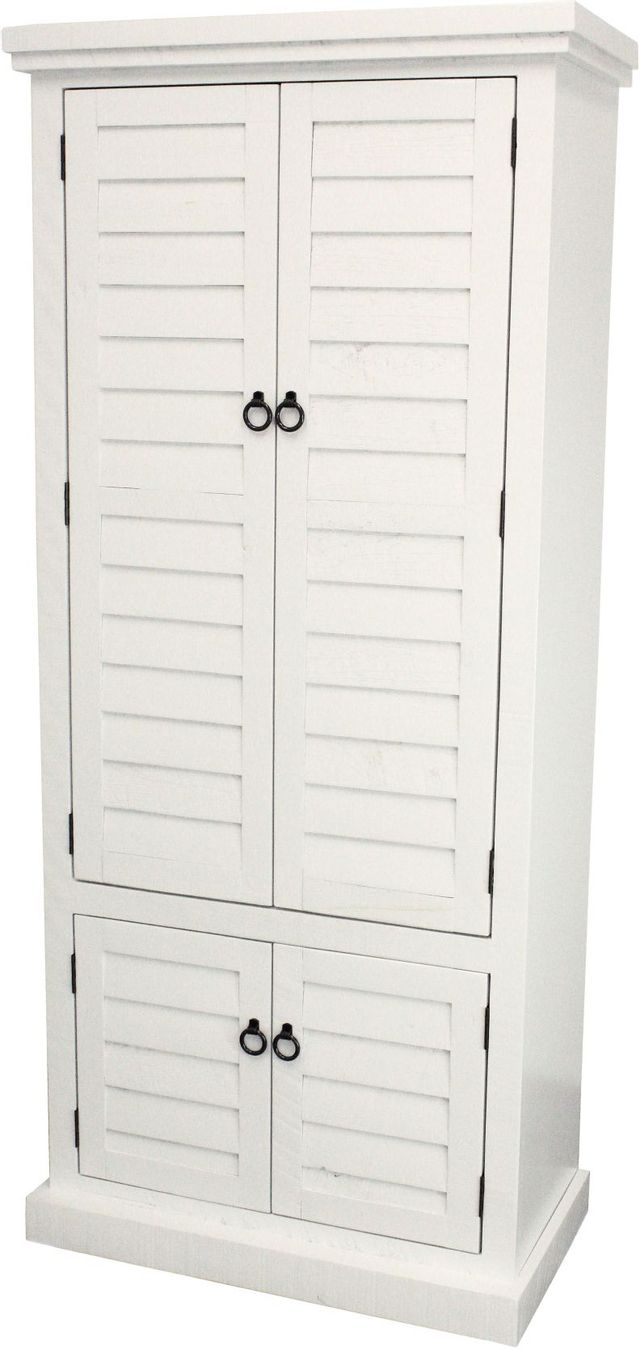 American Heartland Manufacturing Bright White Double Door Shutter Pantry 0