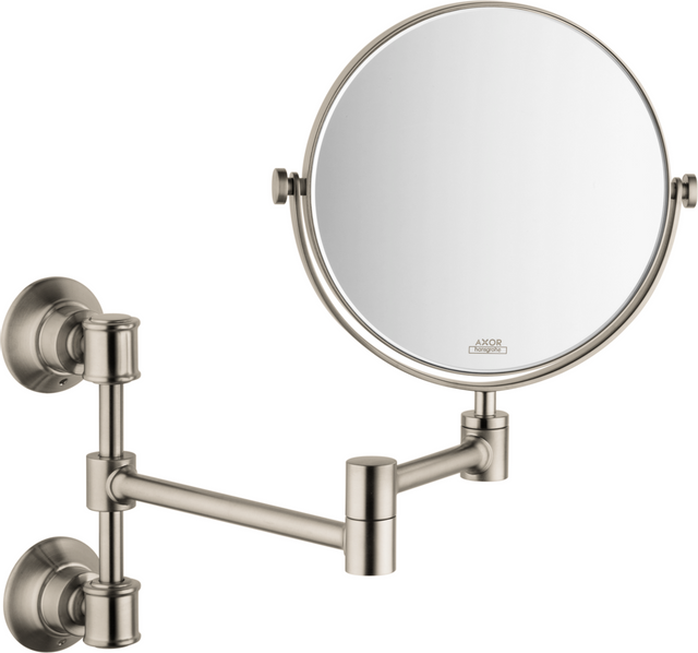 AXOR® Montreux Brushed Nickel Shaving Mirror-0