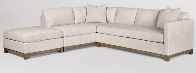 Alder & Tweed Furniture Company Left Facing Clayton Sectional With Ottoman-1