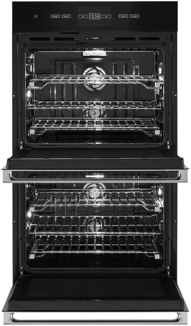 Jennair® Noir™ 30 Floating Glass Black Electric Built In Double Oven Albert Lee Seattle 0704