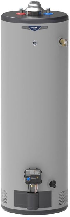 GE RealMAX® Premium 40 Gallon Tall Liquid Propane Atmospheric Water Heater