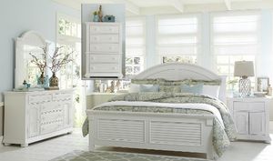 Liberty Summer House l 5-Piece Oyster White Queen Panel Bedroom Set