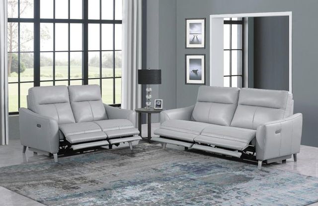 Gravere forfatter Fremskreden Coaster® Derek 2-piece Light Grey Upholstered Power Living Room Set |  Midwest Clearance Center | St. Louis area