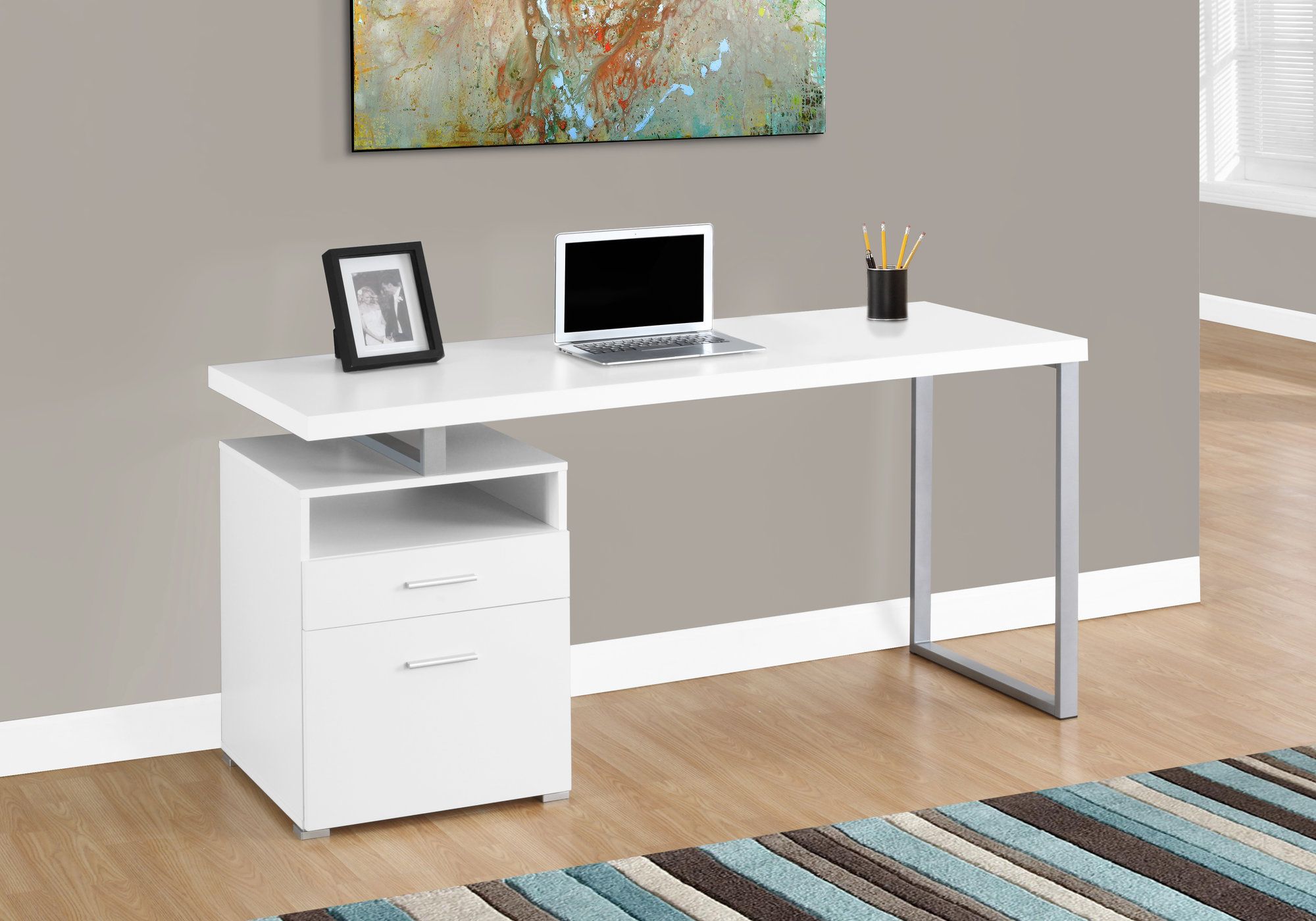 white monarch desk