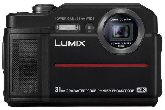 Panasonic® LUMIX Black TS7 20.4MP Waterproof Tough Camera 0