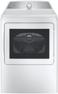 GE Profile™ 7.4 Cu. Ft. White Front Load Electric Dryer 