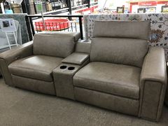 Palliser® Furniture Titan Power Reclining Sectional with Headrest and Storage Console