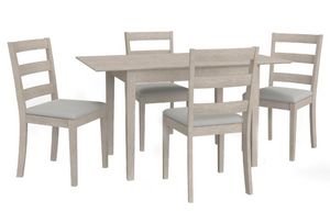Hillsdale Furniture Spencer 5-Piece White Wire Brush Dining Set