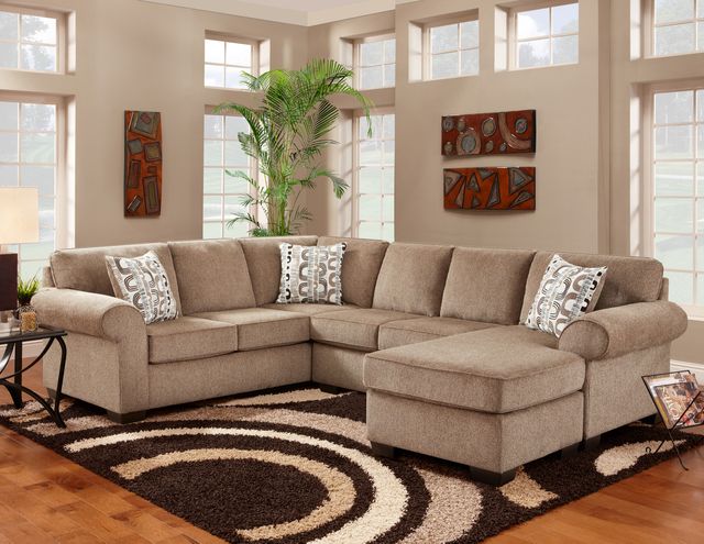Affordable Furniture Jesse Cocoa Sectional-1