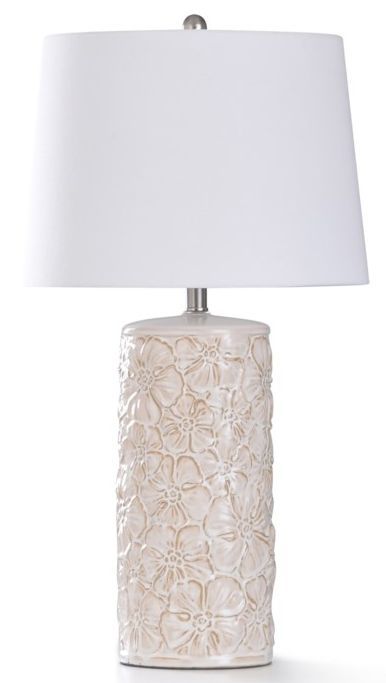 Stylecraft Berto Ivory Ceramic Table Lamp-0