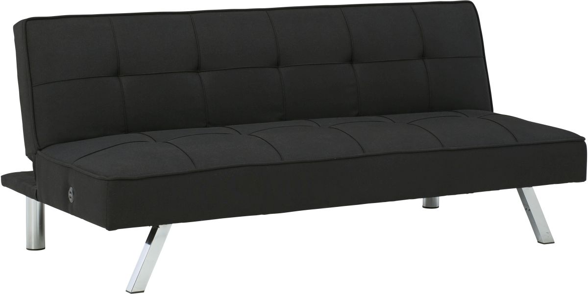 Signature Design by Ashley® Santini Black Flip Flop Armless Sofa