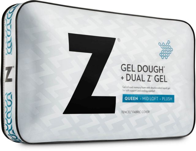 Malouf® Z® Gel Dough® + Dual Z™ Gel Travel Low Loft Pillow 6