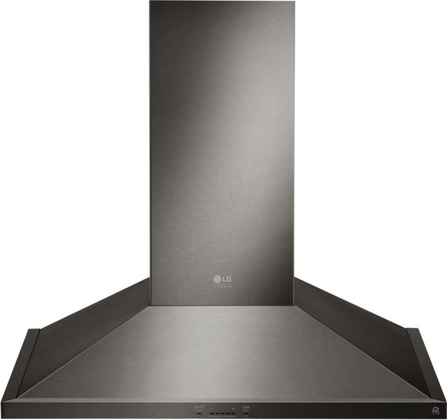LG Studio 36" Black Stainless Steel Wall Mounted Range Hood-0