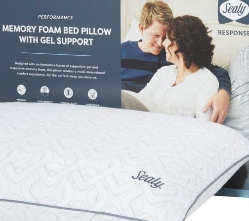 Sealy® Response Memory Foam with Gel Support Standard Pillow-1