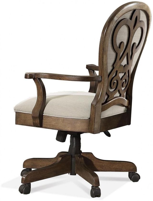 Riverside Furniture Belmeade Scroll Back Upholstered Desk Chair 0