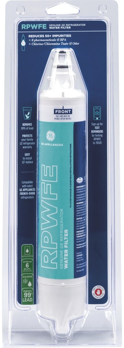 GE® White Refrigerator Water Filter-3