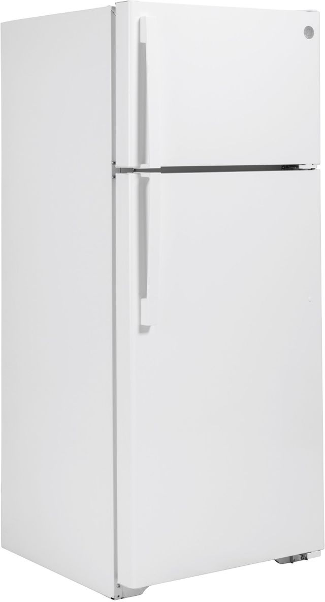 GE® 17.5 Cu. Ft. White Top Freezer Refrigerator-1
