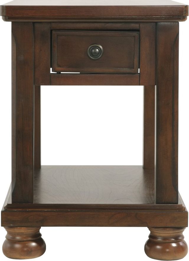 Signature Design by Ashley® Porter Rustic Brown Chair Side End Table 1