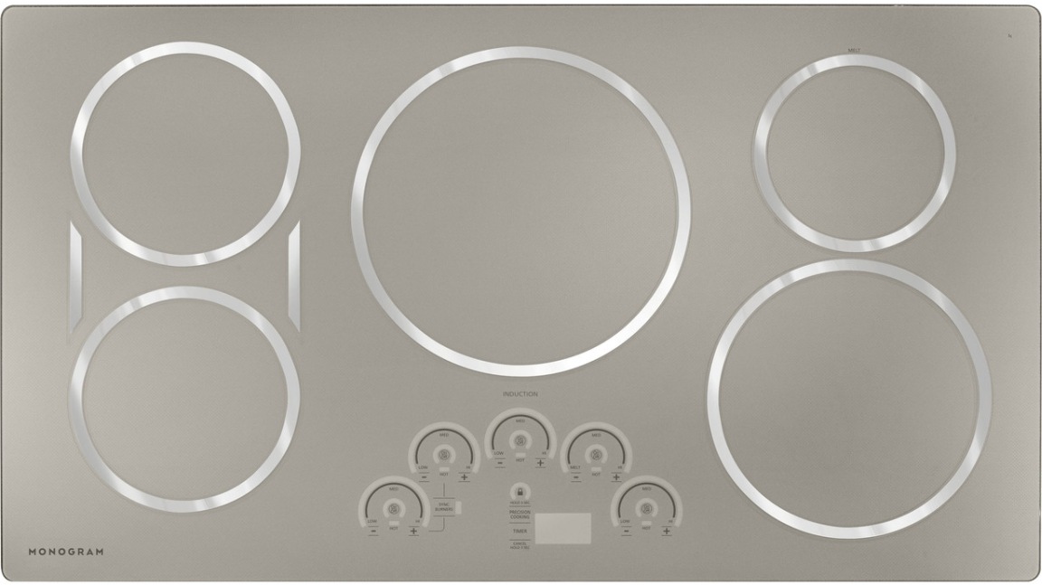Monogram® 36" Silver Induction Cooktop