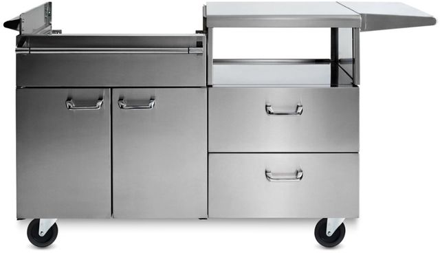 Lynx® 30" Napoli Outdoor Oven™ On Stainless Steel Mobile Kitchen Cart 2