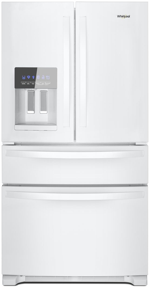 Whirlpool® 24.5 Cu. Ft. White Freestanding French Door Refrigerator