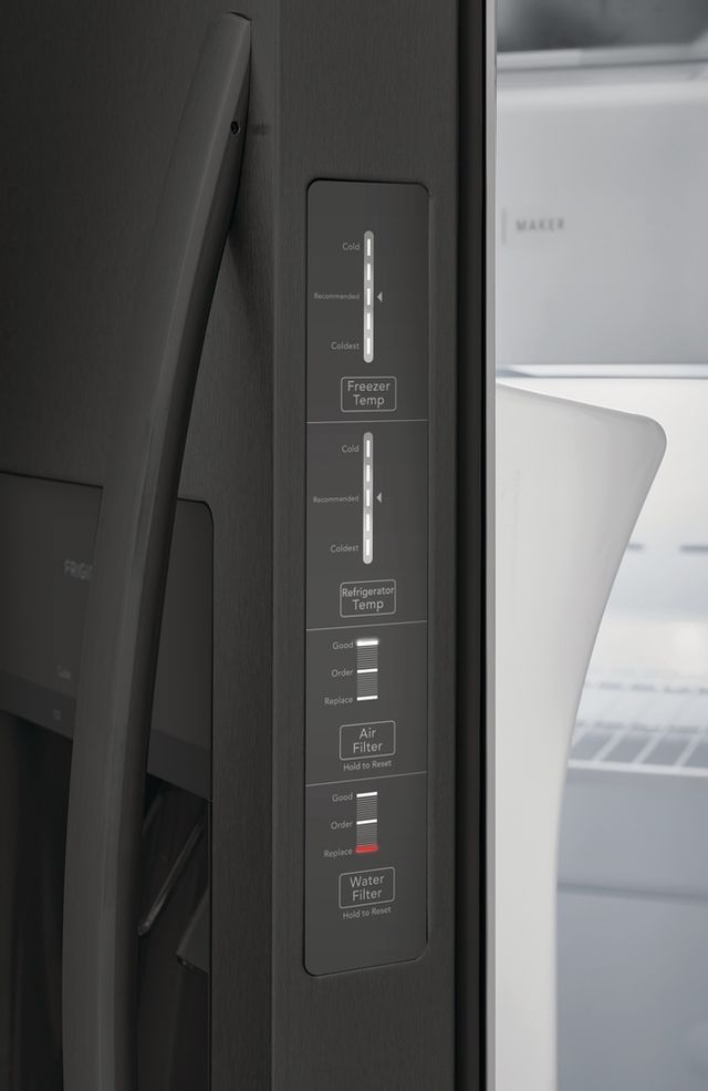 Frigidaire® 22.2 Cu. Ft. Black Stainless Steel Standard Depth Side-by-Side Refrigerator 4