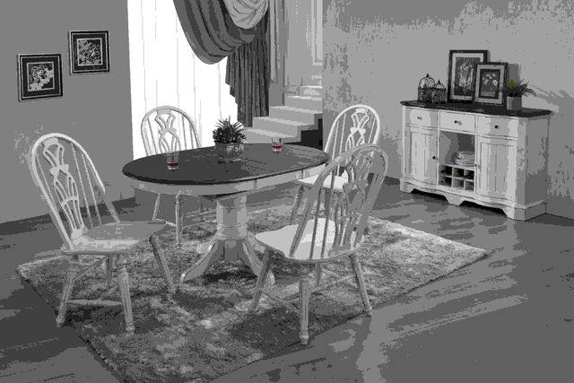 Tennessee Enterprises Inc. Vintage Estates Antique White Side Chair 2