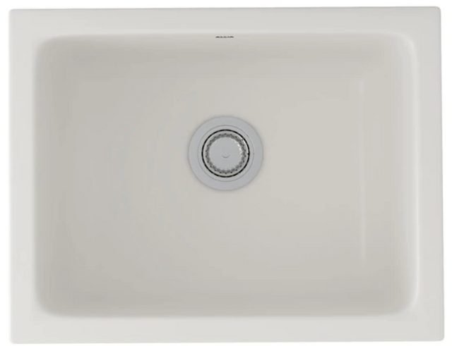 Rohl® Allia Series Pergame Fireclay Single Bowl Undermount Kitchen or Laundry Sink-0