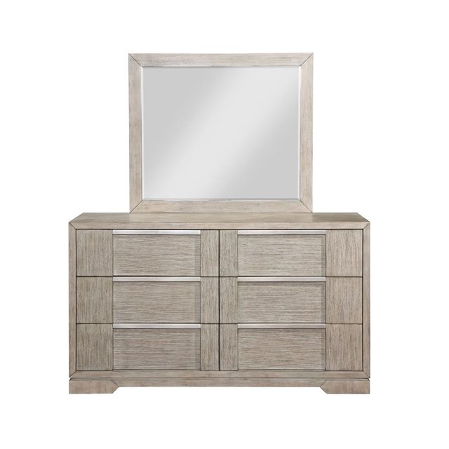Austin Group Devon 6-Drawer Dresser and Mirror-0