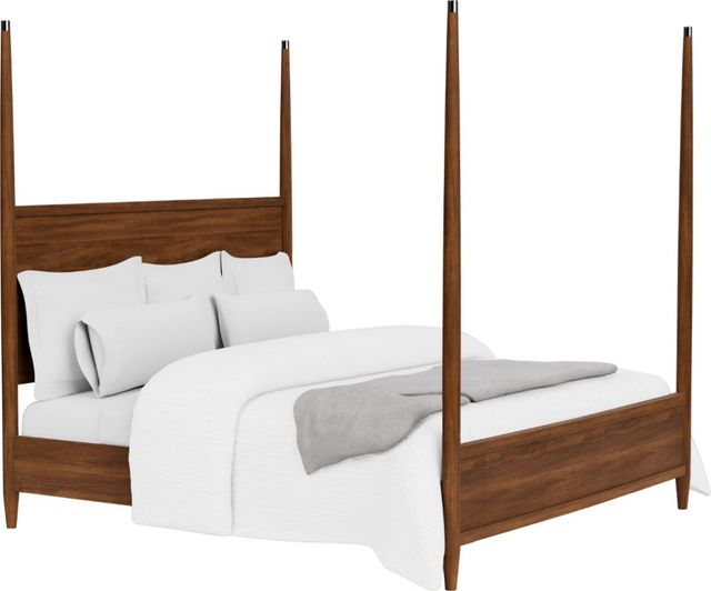 Riverside Furniture Elsie Classic Walnut Queen Poster Bed | Van's Home ...