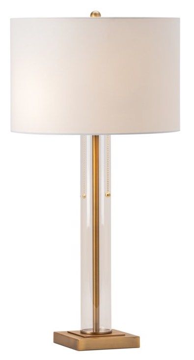 Crestview Collection Enlight Antique Brass Pull Chain Table Lamp-1