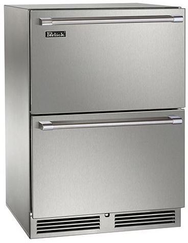 Perlick® Signature Series 5.2 Cu. Ft. Outdoor Refrigerator Drawer-Stainless Steel 0