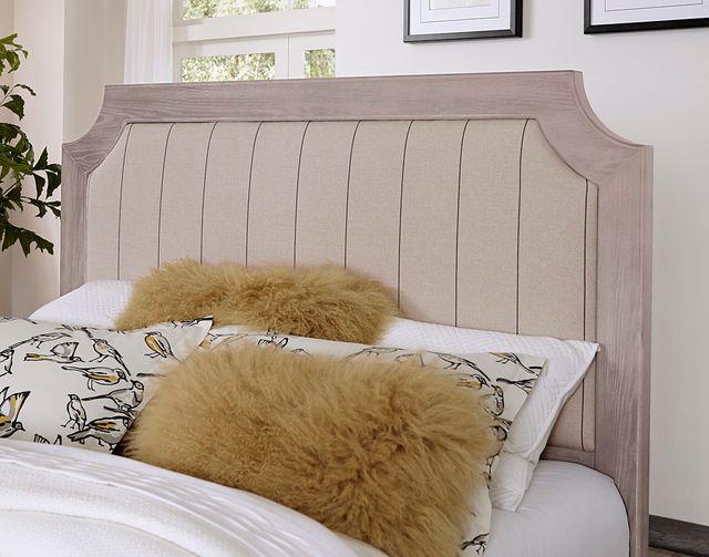 Vaughan-Bassett Bungalow Dover Grey Full Upholstered Bed 1